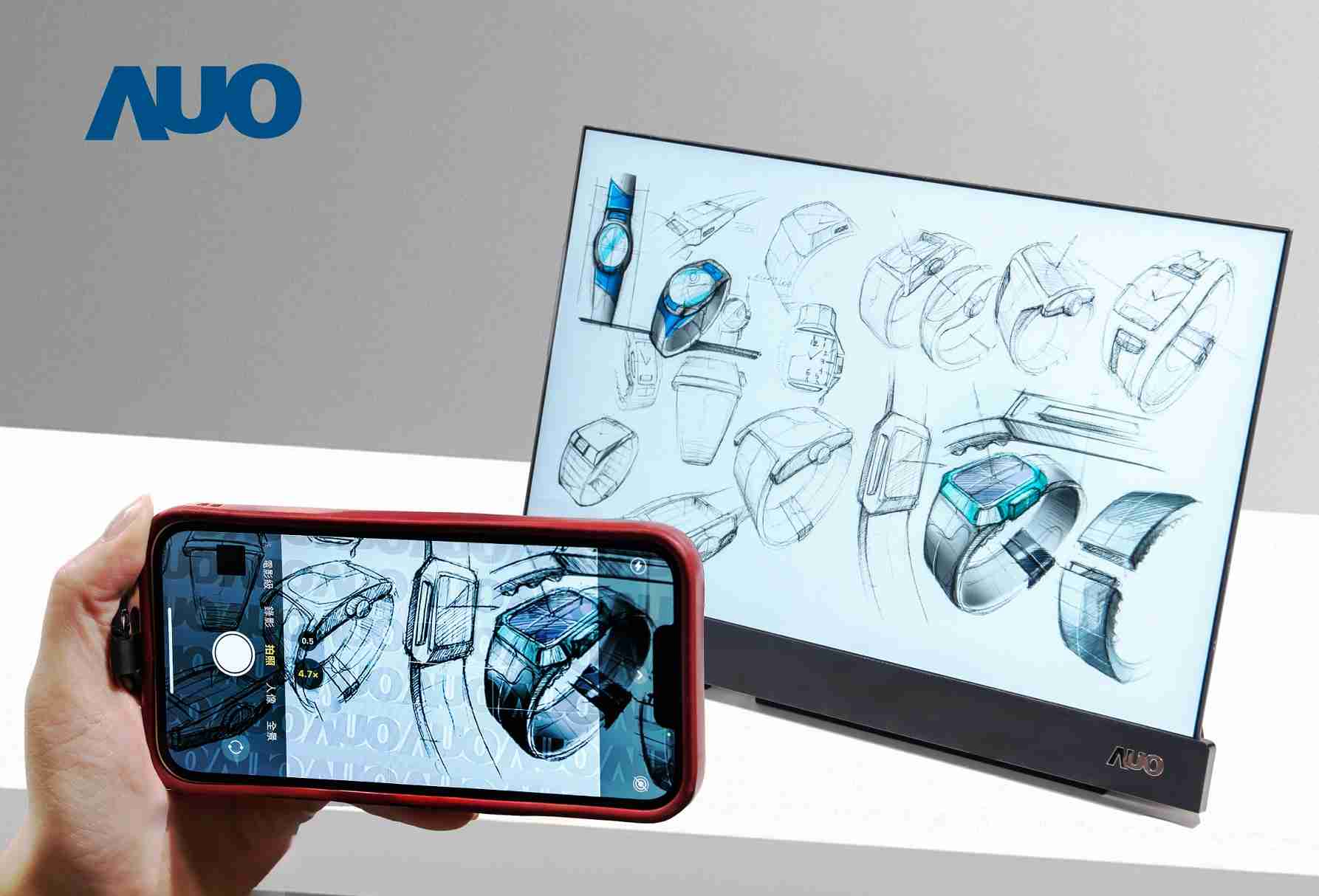 OBPay16吋防窥显示器，，，，采用人眼无法察觉、、、相机拍摄时才显现的隐藏式水印技术，，未来可结合AI镜头侦测周围环境，，，，实时开启或关闭水印，，，，大幅提升在公共场域使用显示器的安全性